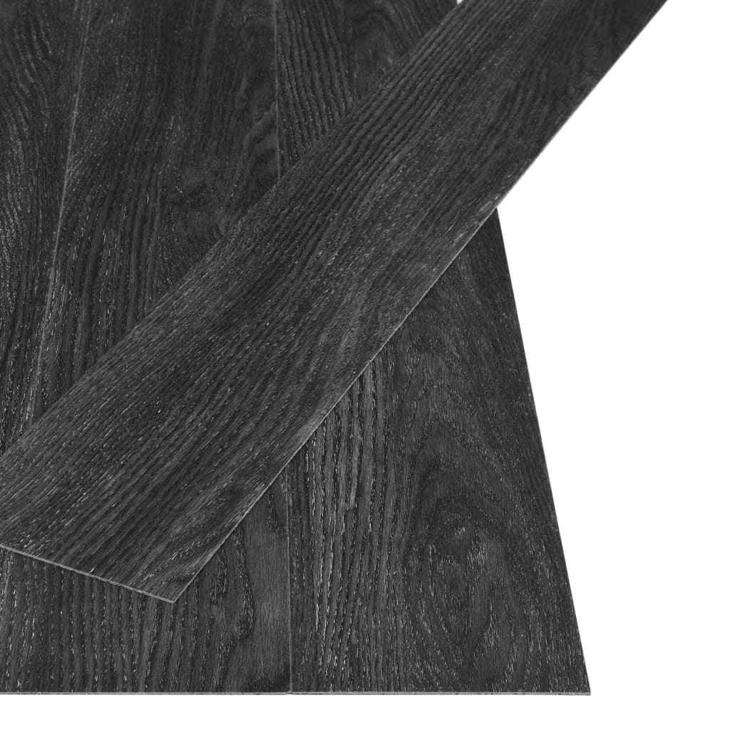 vidaXL iseliimuvad põrandalauad 4,46 m² 3 mm PVC, tumehall tamm