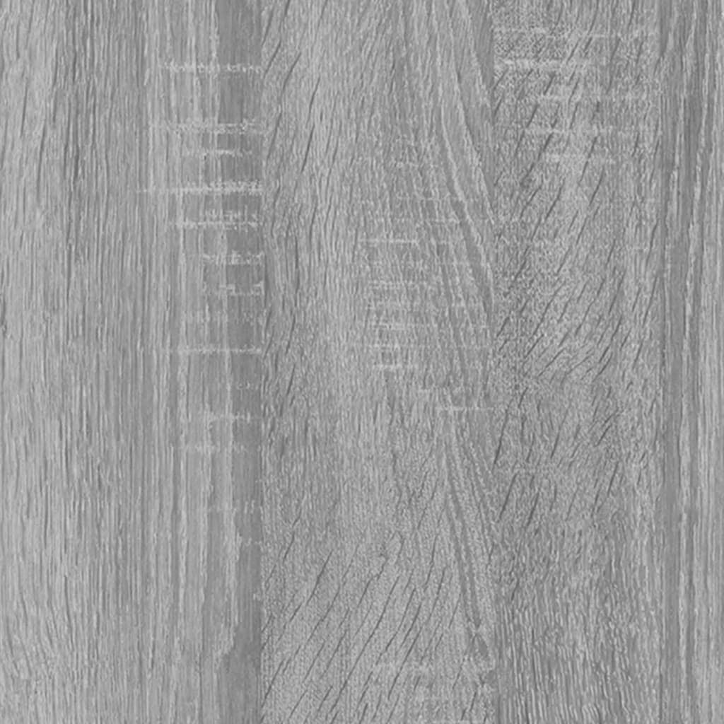 vidaXL jalatsikapp, hall Sonoma tamm, 63 x 24 x 81 cm, tehispuit