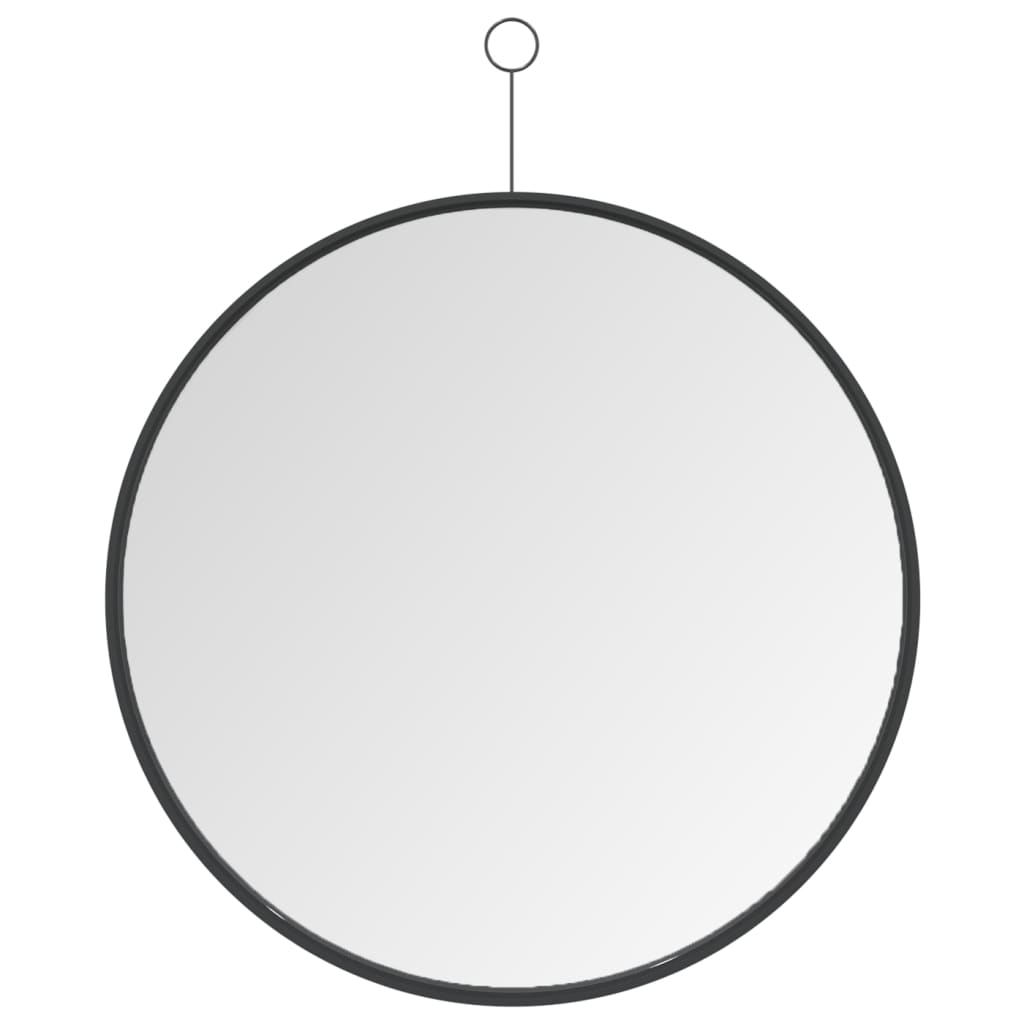 vidaXL konksuga ripp-peegel, must, 50 cm