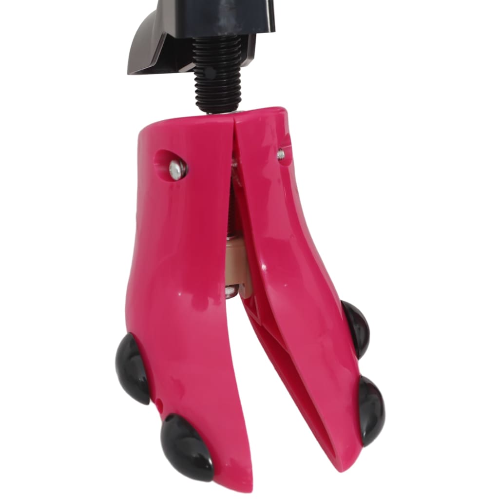 vidaXL jalanõude venitaja koos kingalusikaga, roosa, EU 34-40, plast