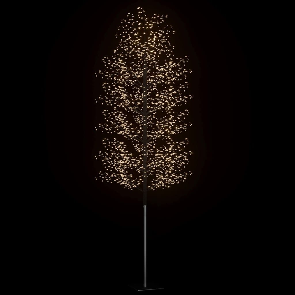 vidaXL jõulupuu 2000 LEDi, soe valge, kirsiõied 500 cm