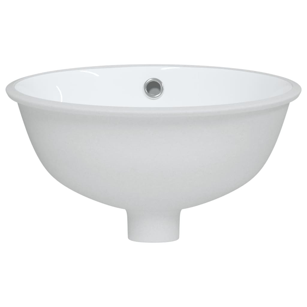 vidaXL vannitoa valamu, valge, 33x29x16,5 cm, ovaalne, keraamiline