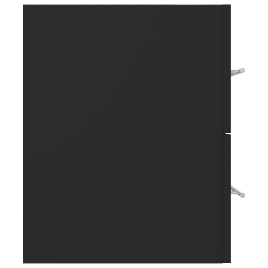 vidaXL valamukapp sisseehitatud valamuga, hall, puitlaastplaat