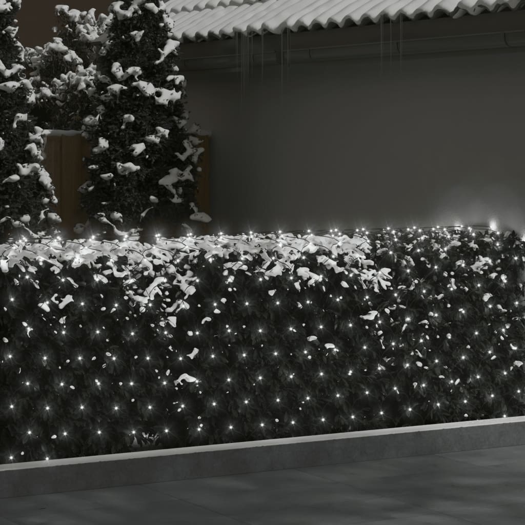 vidaXL jõulutulede võrk, külm valge, 4 x 4 m, 544 LEDi, siseruumi, õue