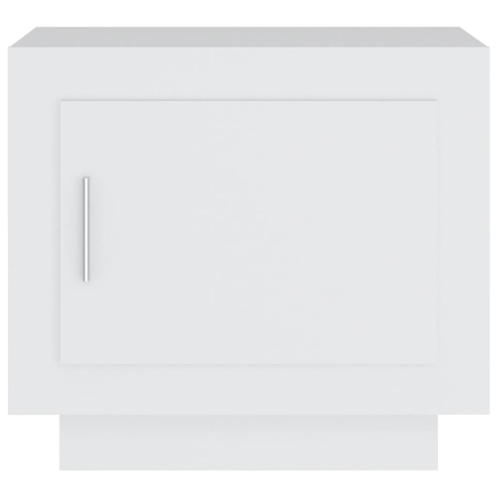 vidaXL kohvilaud, valge, 51x50x45 cm, tehispuit