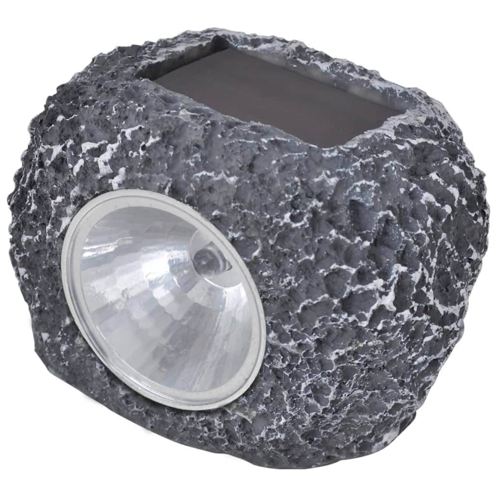 Õue päikeseenergial töötav LED kohtvalgusti kivikujuline 12 tk