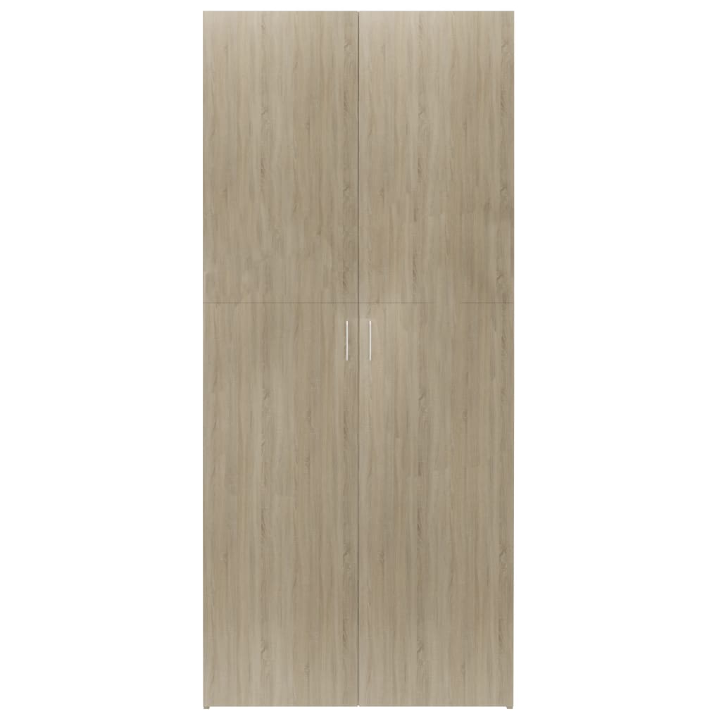 vidaXL kingakapp, Sonoma tamm, 80 x 35,5 x 180 cm, puitlaastplaat