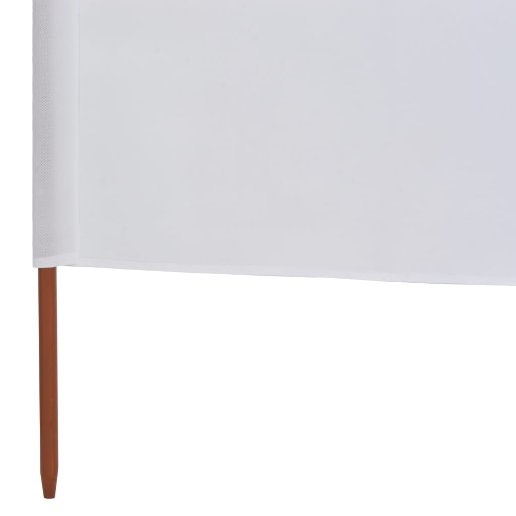 vidaXL tuulekaitse sein 6 paneelist, kangas, 800 x 80 cm valge