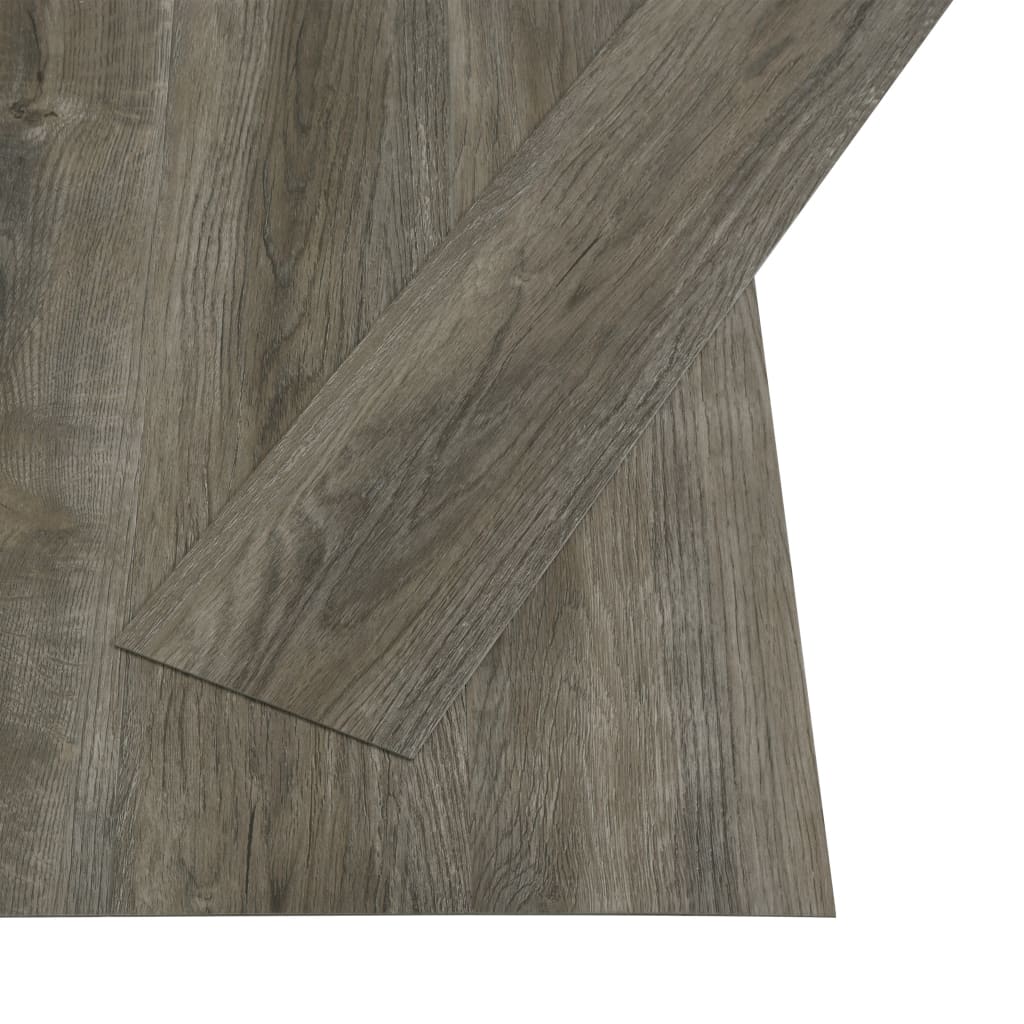 vidaXL iseliimuvad põrandalauad 4,46 m² 3 mm PVC, hall ja pruun