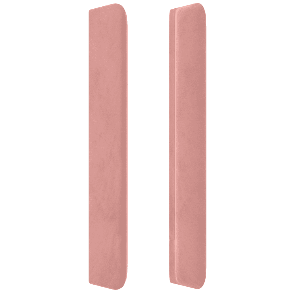 vidaXL kontinentaalvoodi madratsiga, roosa, 160x200 cm, samet