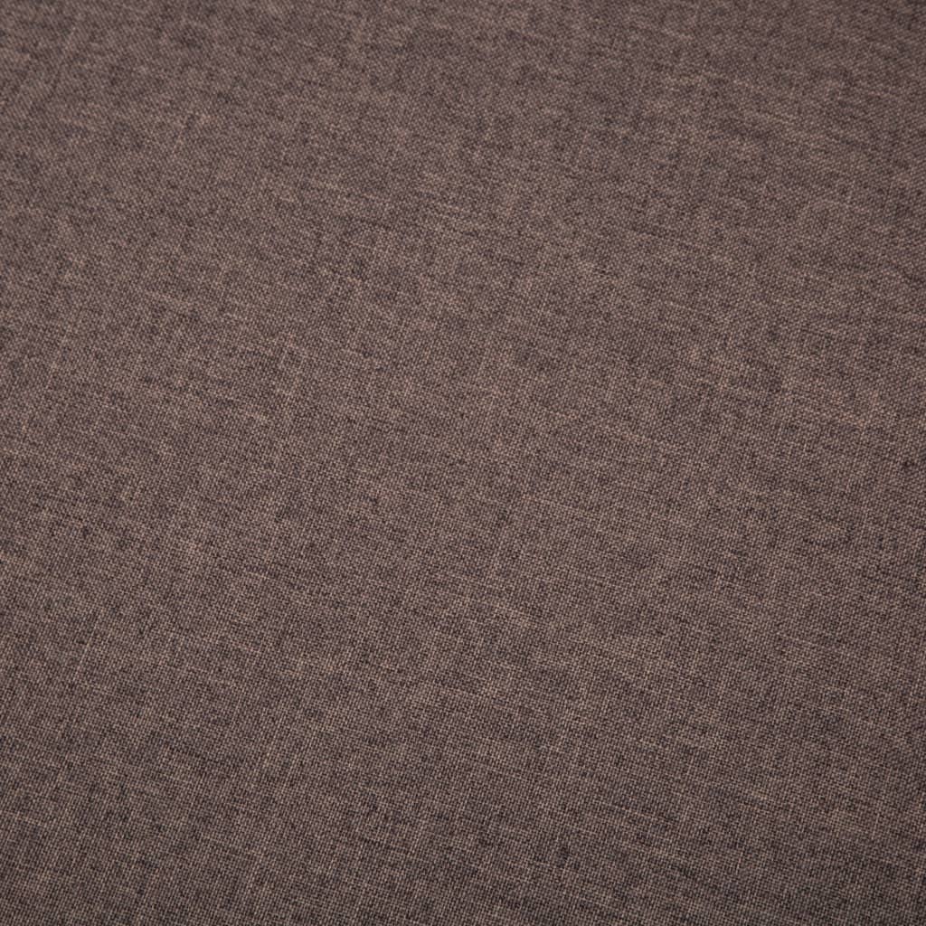 vidaXL nurgadiivan, kangast polsterdusega, 186 x 136 x 79 cm, pruun