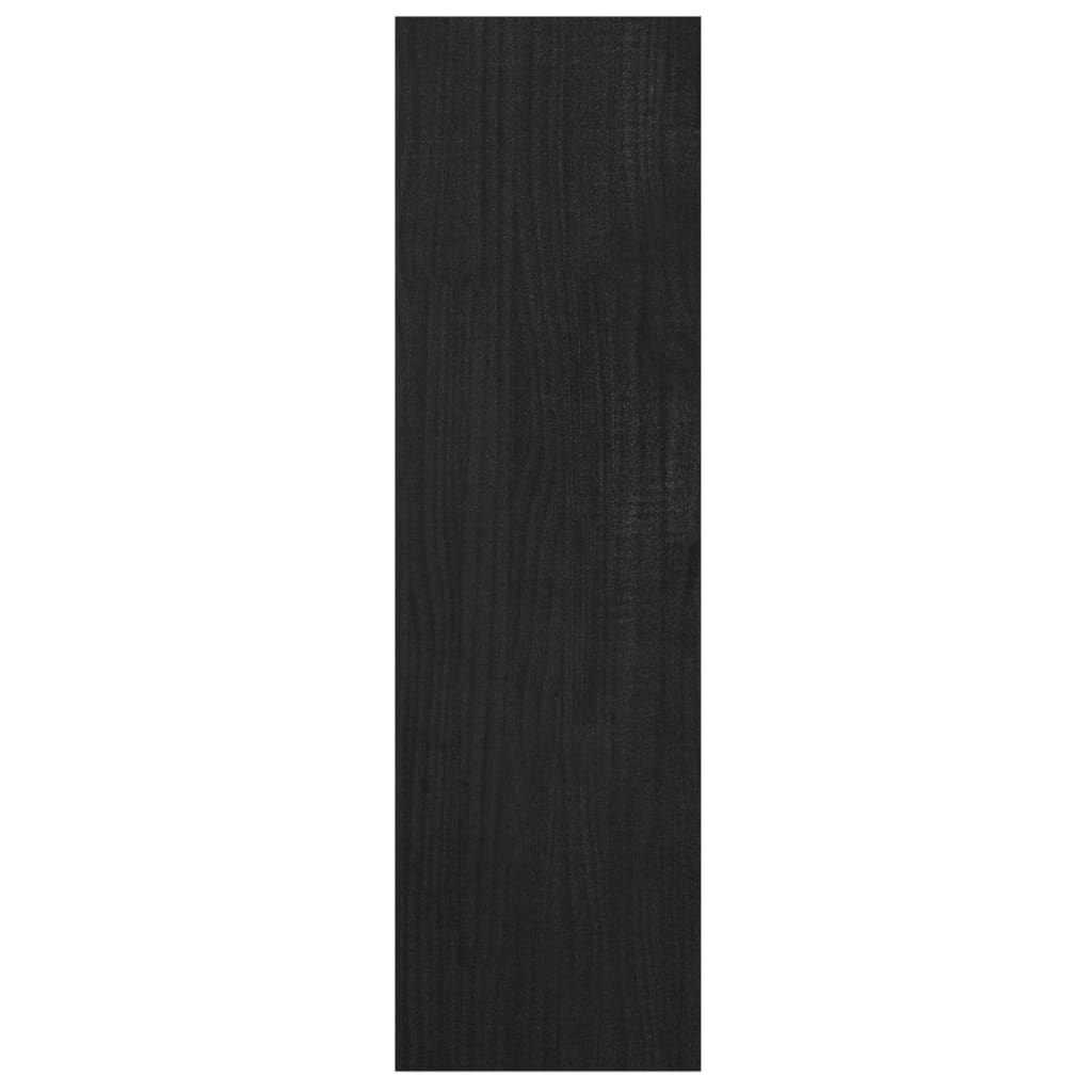 vidaXL raamaturiiul/ruumijagaja, must, 40x30x103,5 cm, täismännipuit