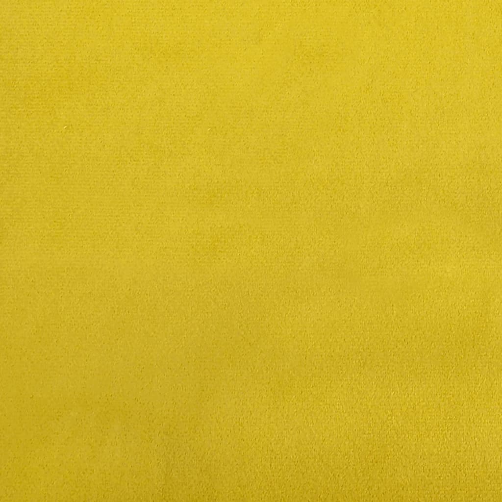 vidaXL dekoratiivpadjad 2 tk, kollane, Ø15 x 50 cm, samet