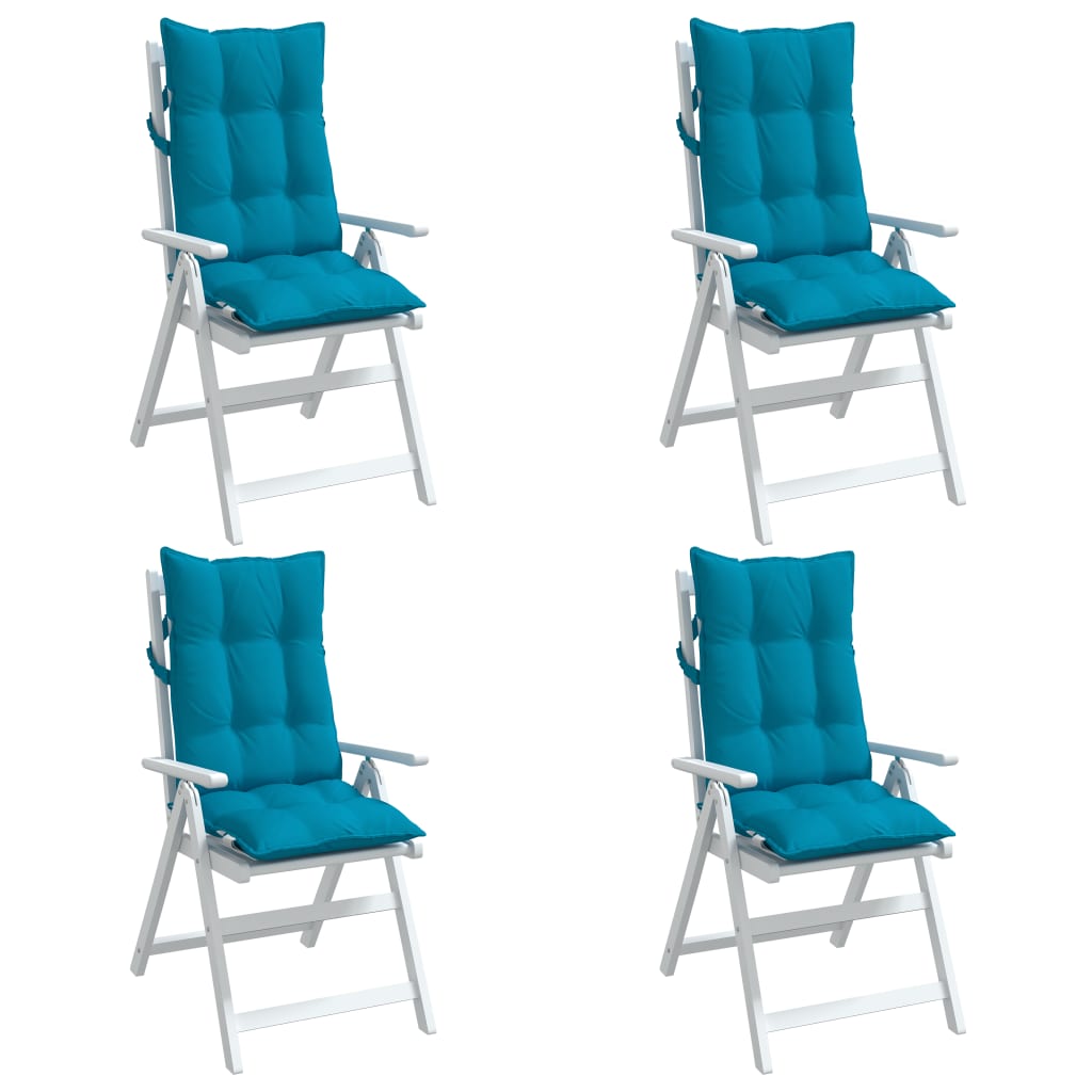 vidaXL kõrge seljatoega toolipadjad 4 tk, helesinine, oxford kangas
