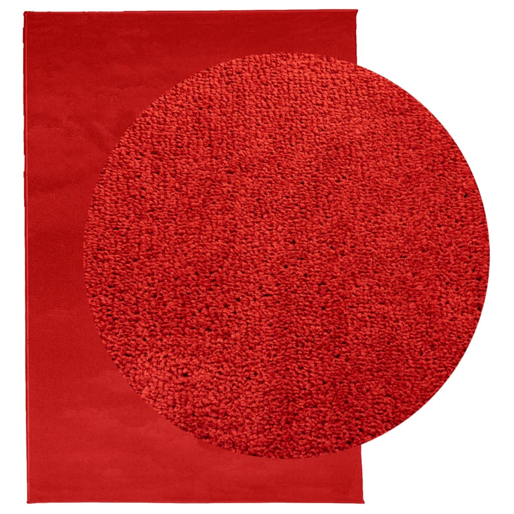 vidaXL vaip "OVIEDO" lühikese narmaga, punane, 200 x 280 cm