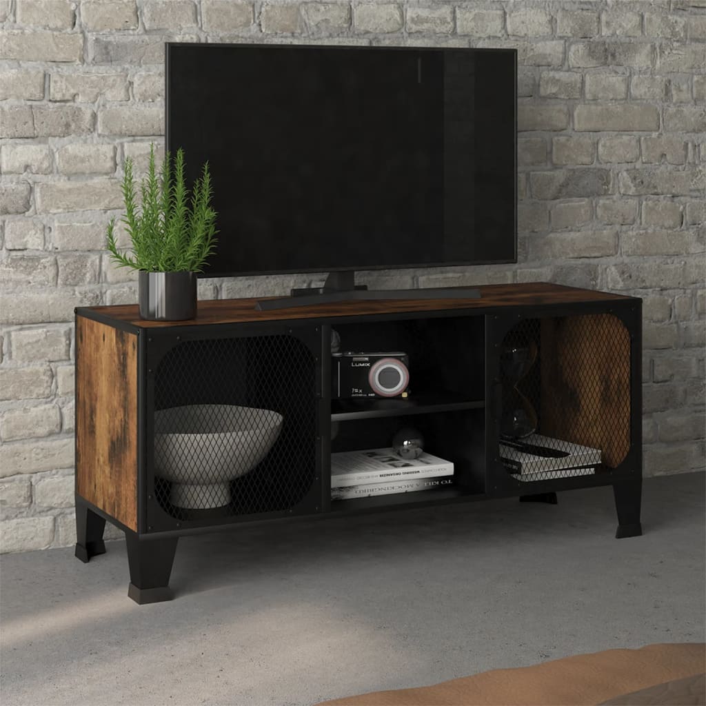 vidaXL TV-kapp, maapruun, 105x36x47 cm, metall ja MDF