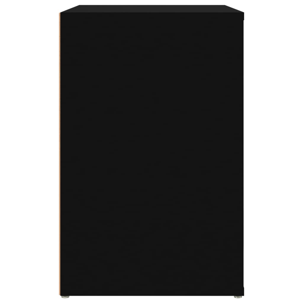 vidaXL jalatsikapp, must, 130 x 35 x 54 cm, tehispuit
