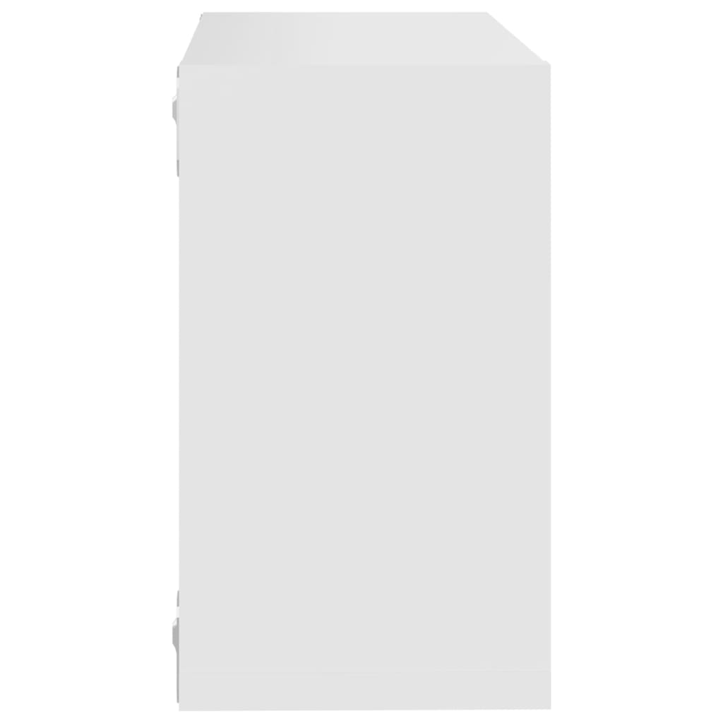 vidaXL kuubikukujulised seinariiulid 2 tk, valge, 26 x 15 x 26 cm