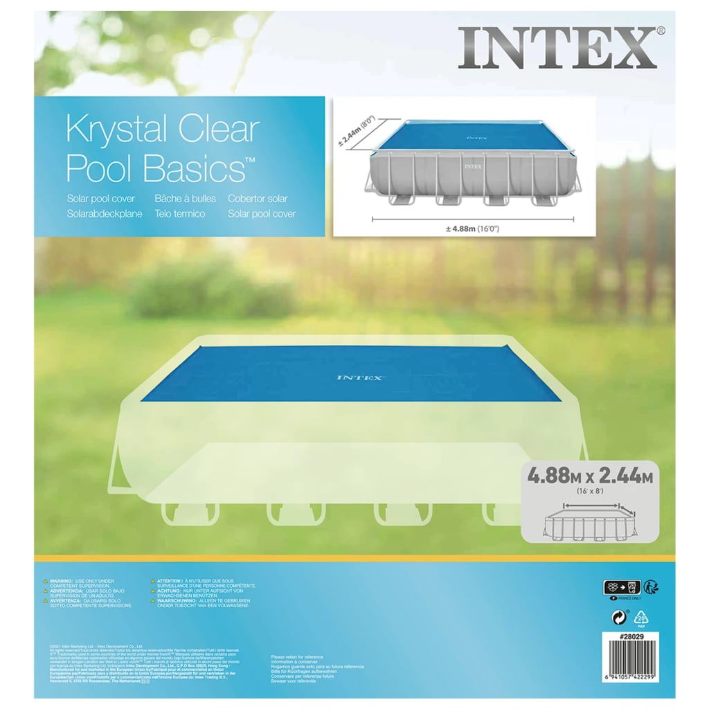 Intex basseini päikesekate, sinine, 476x234 cm, polüetüleen
