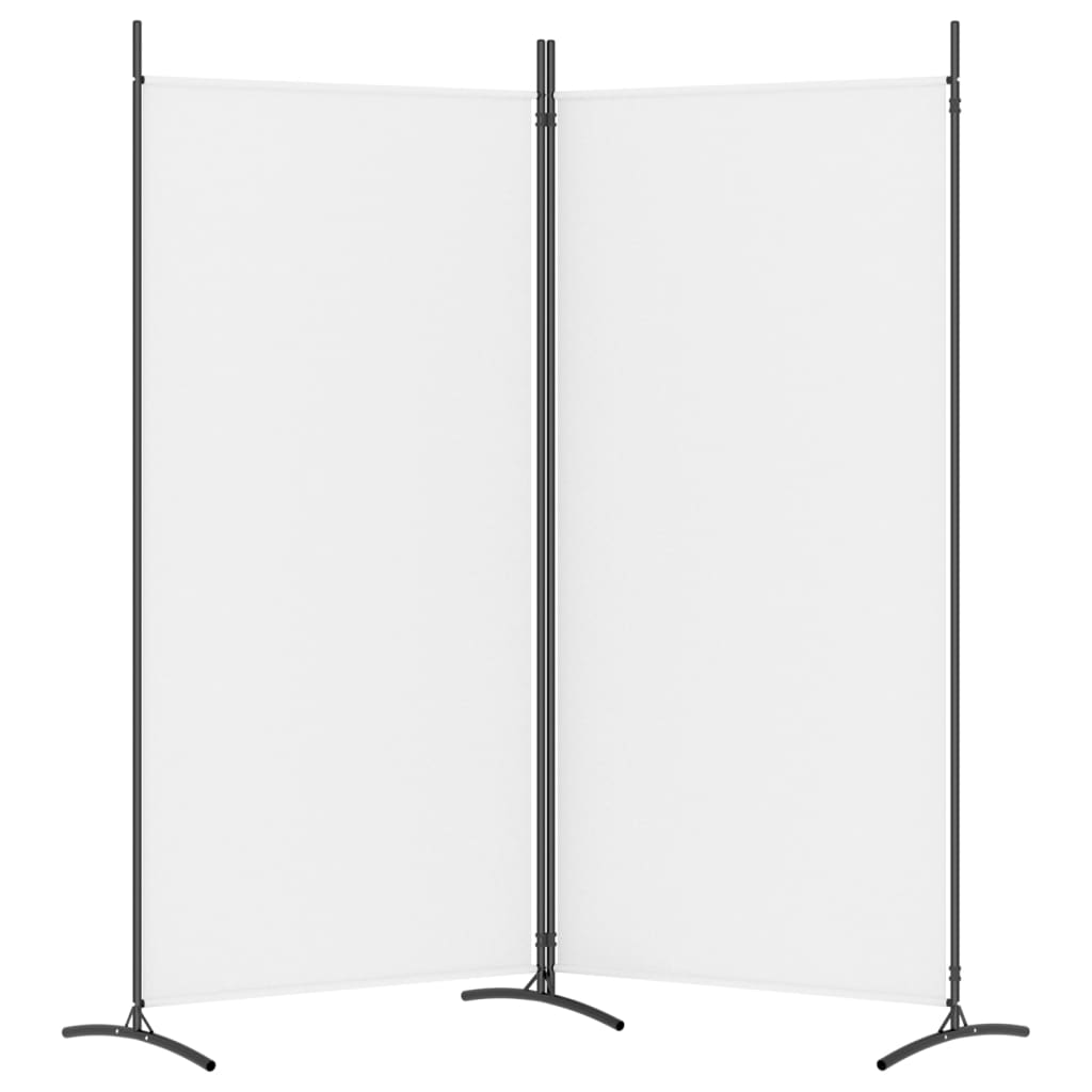 vidaXL 2-paneeliga ruumijagaja, valge, 175 x 180 cm, kangas