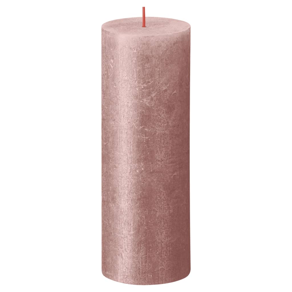 Bolsius sammasküünlad Shimmer 4 tk 190 x 68 mm roosa