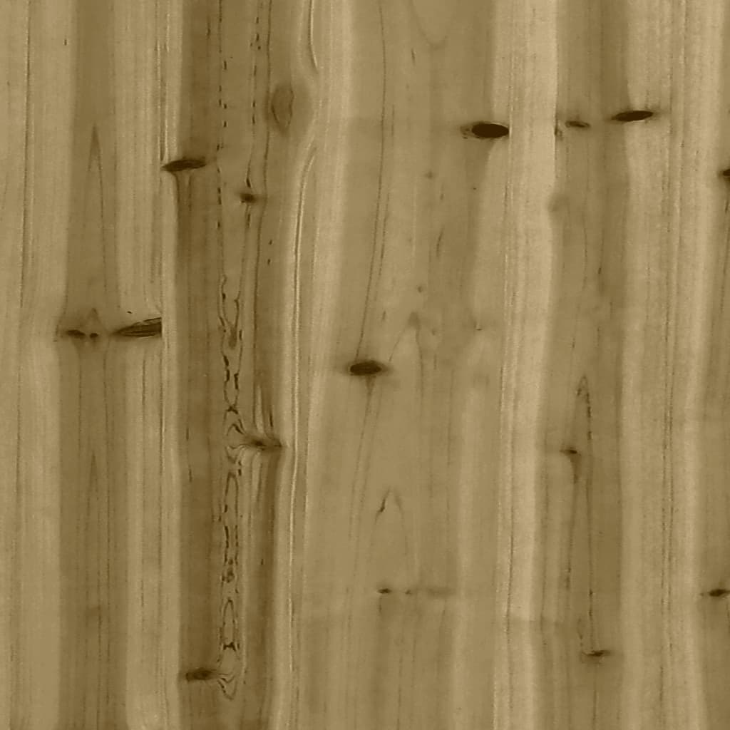 vidaXL gabioonpink, 100 x 70 x 72 cm, immutatud männipuit