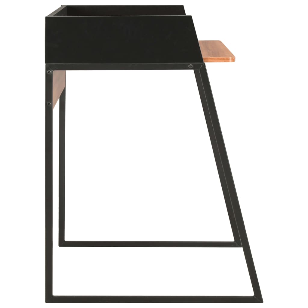 vidaXL laud, must ja pruun, 90 x 60 x 88 cm
