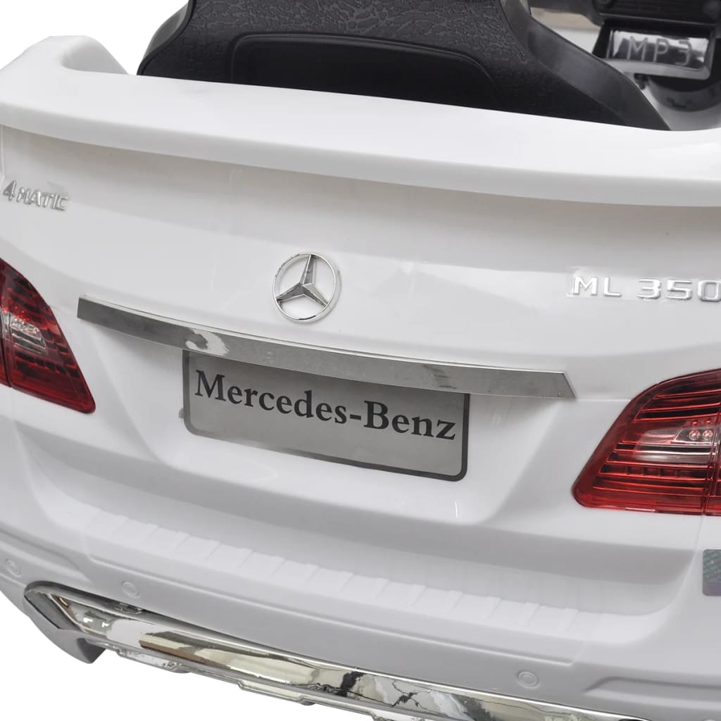 Lasteauto Mercedes Benz ML350 puldiga, valge