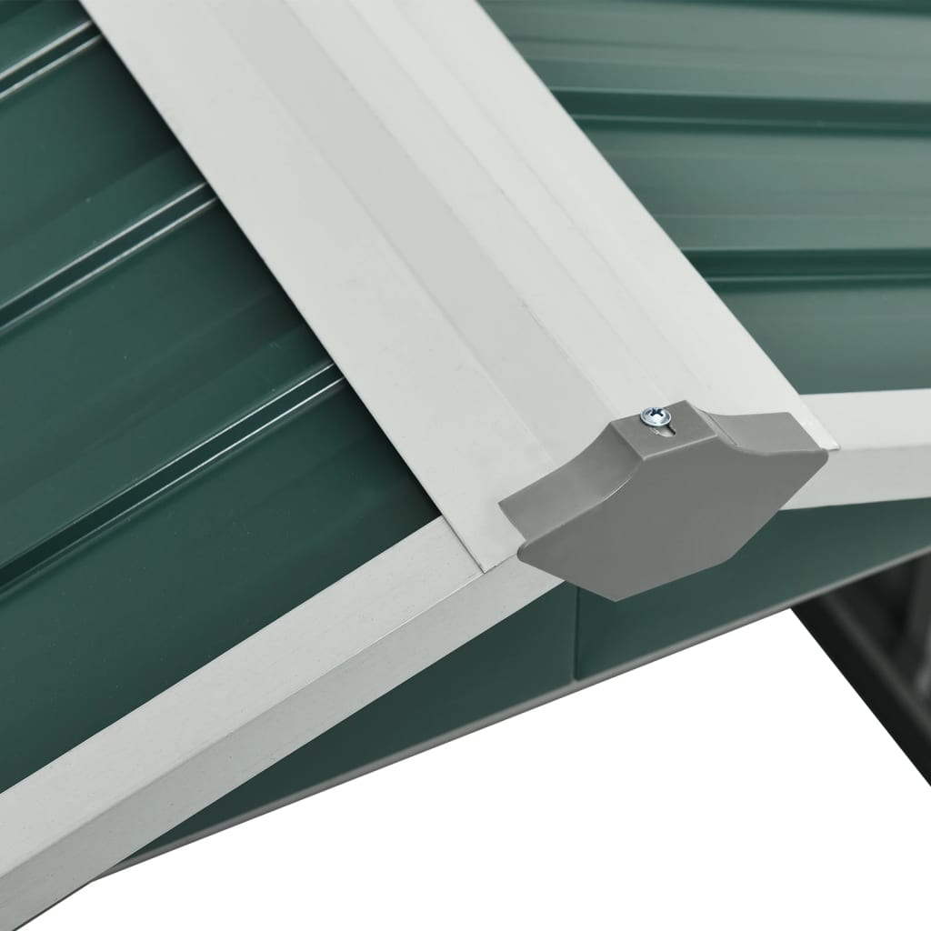 vidaXL robotmuruniiduki kuur, 92x97x63 cm, tsingitud teras, roheline