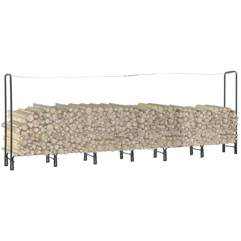 vidaXL küttepuude rest antratsiithall 360 x 35 x 120 cm teras
