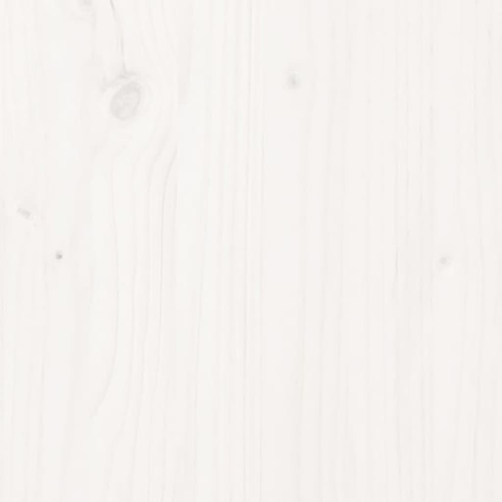 vidaXL küttepuude alus, valge, 33,5 x 30 x 110 cm, männipuit