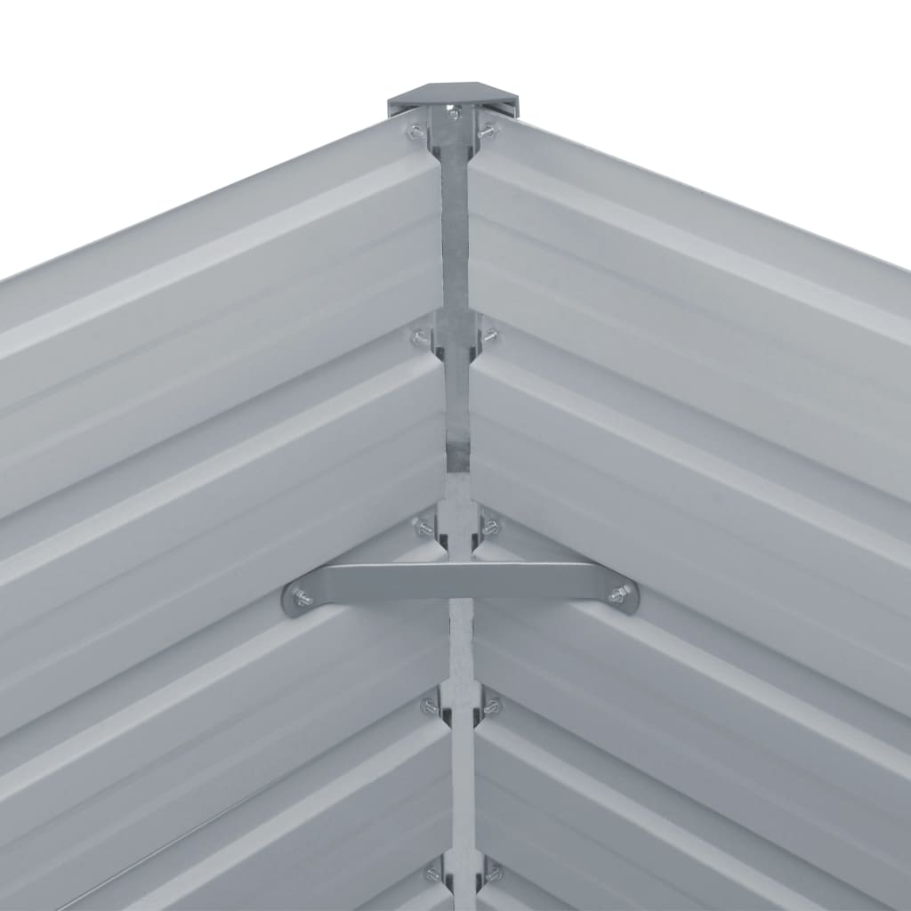 vidaXL kõrge peenrakast 160x80x45 cm, tsingitud teras, antratsiit