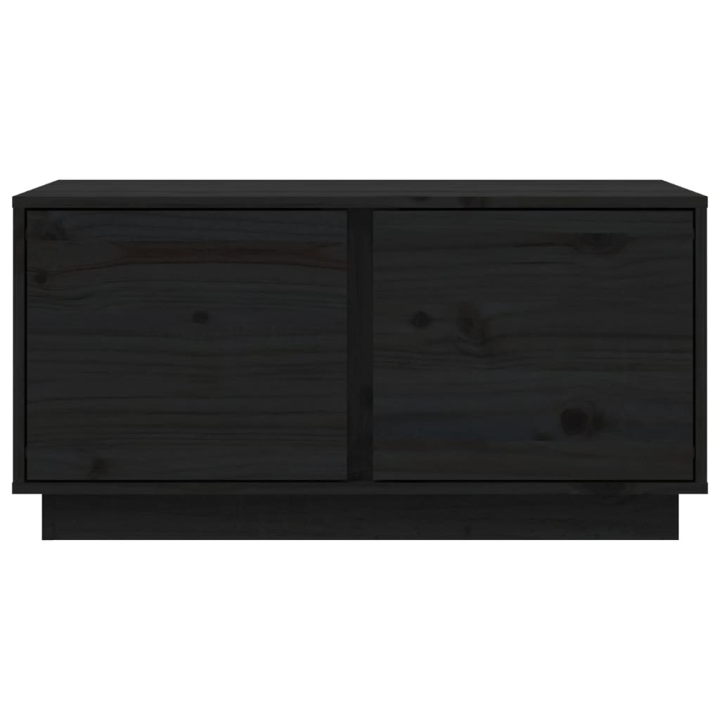 vidaXL kohvilaud, must, 80x50x40 cm, männipuit