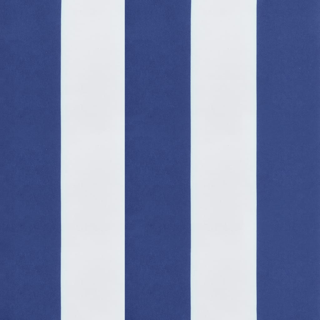 vidaXL euroaluse istmepadi, sinise/valge triibuline, 60 x 60 x 8 cm