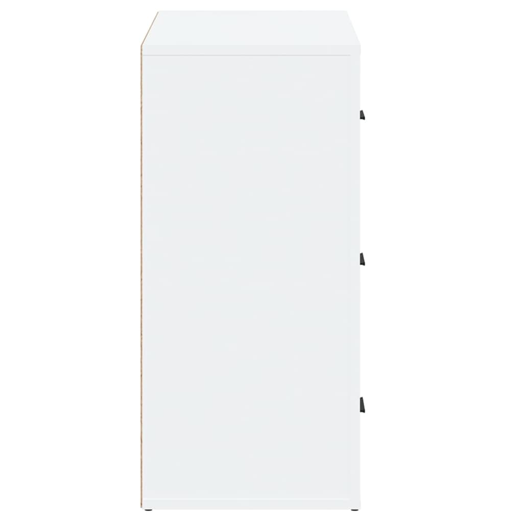vidaXL puhvetkapp, kõrgläikega valge, 80 x 33 x 70 cm, tehispuit