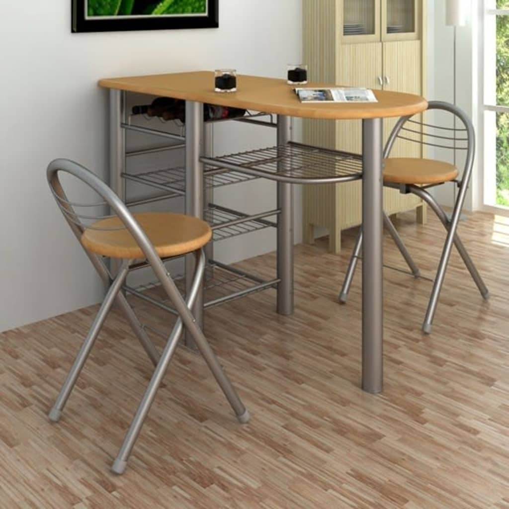 Köögileti ja toolide komplekt, puit