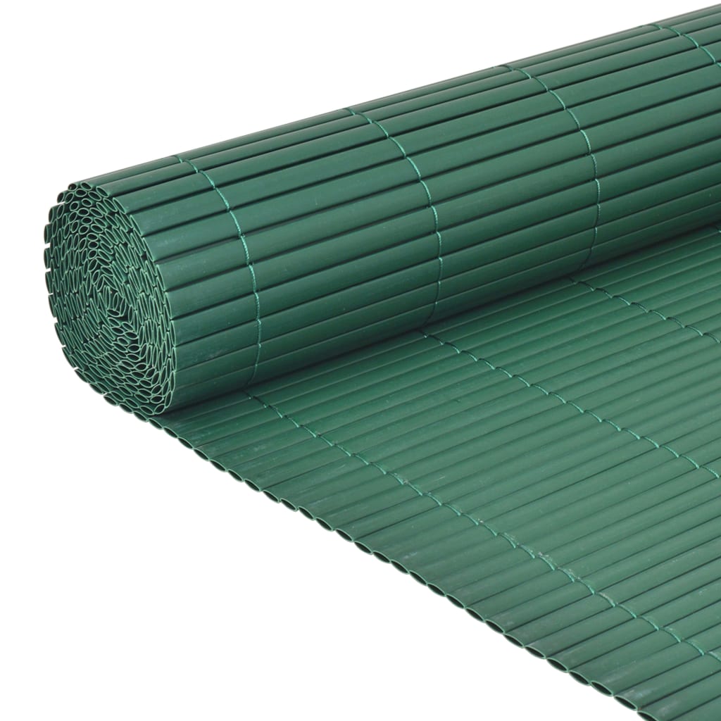 vidaXL kahepoolne piirdeaed, PVC 90 x 300 cm, roheline
