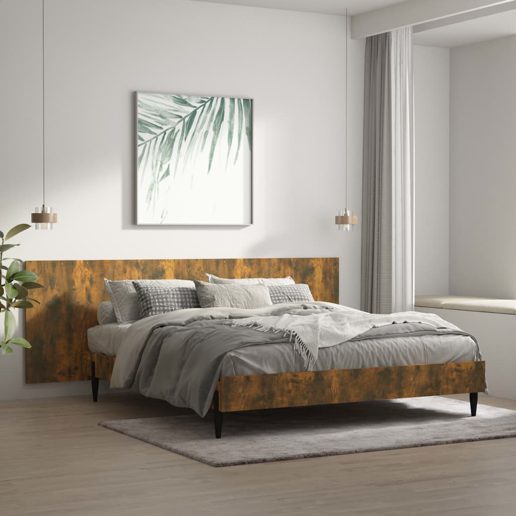vidaXL voodipeats, suitsutatud tamm, 240 x 1,5 x 80 cm, tehispuit