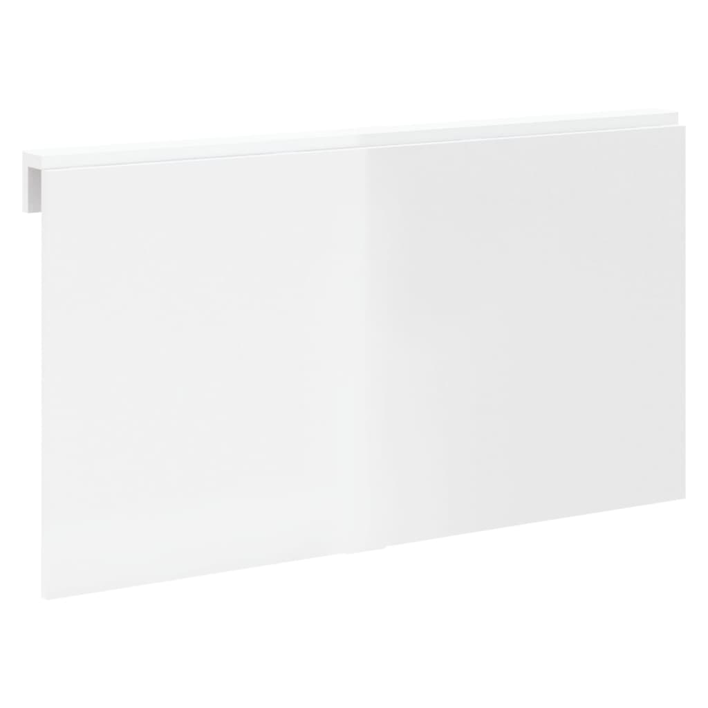 vidaXL kokkupandav seinalaud, kõrgläikega valge, 100x60x56cm tehispuit
