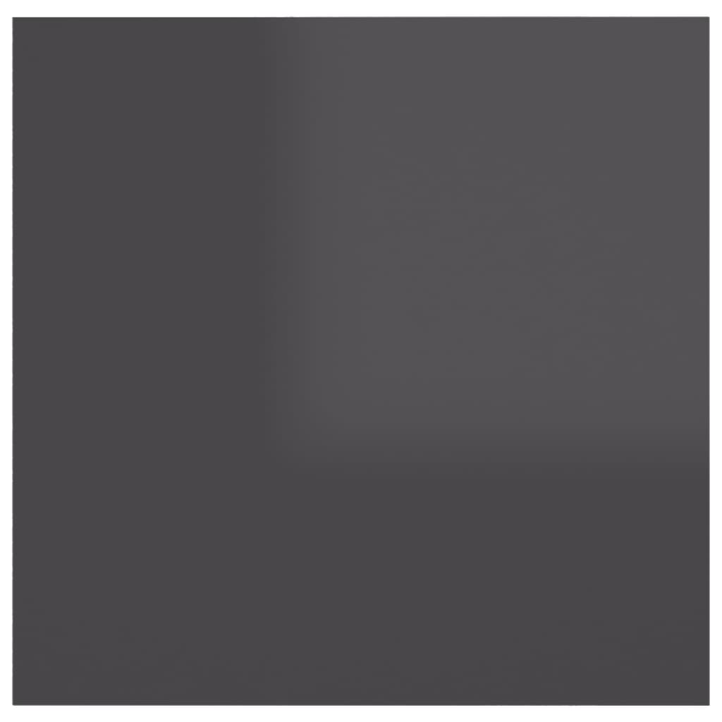 vidaXL öökapp, kõrgläikega hall, 30,5x30x30 cm, puitlaastplaat