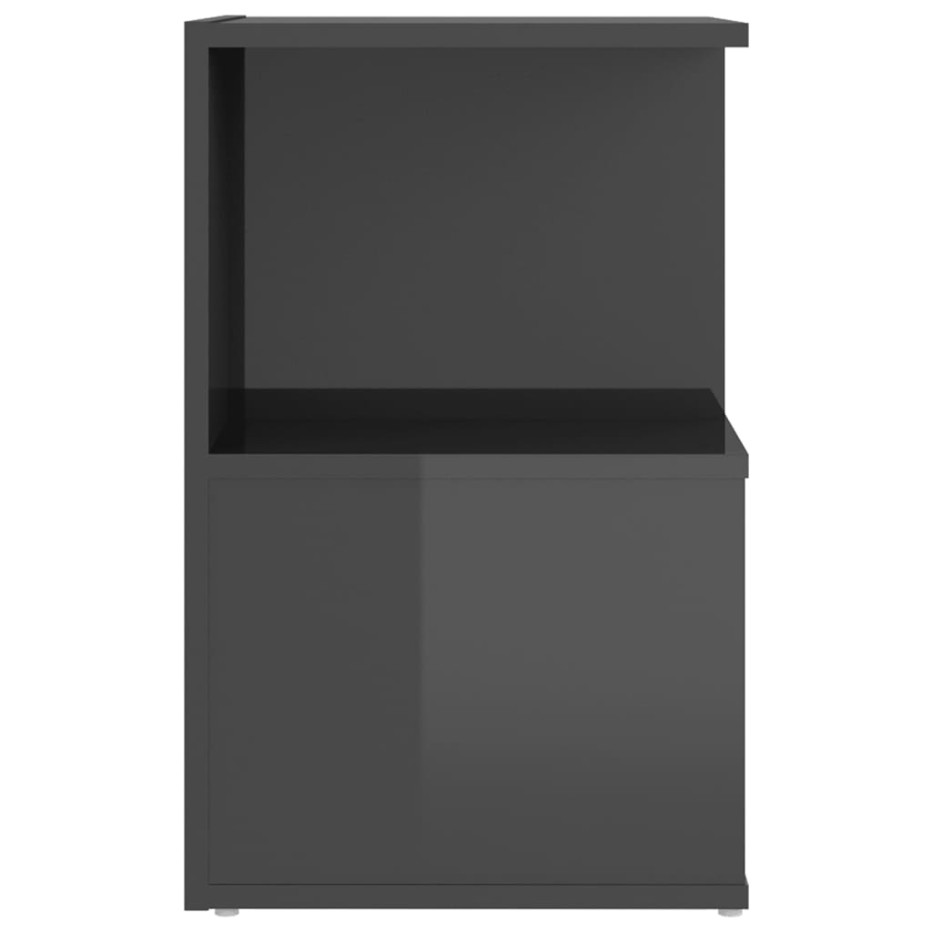 vidaXL kummut, kõrgläikega hall, 35 x 35 x 55 cm, puitlaastplaat