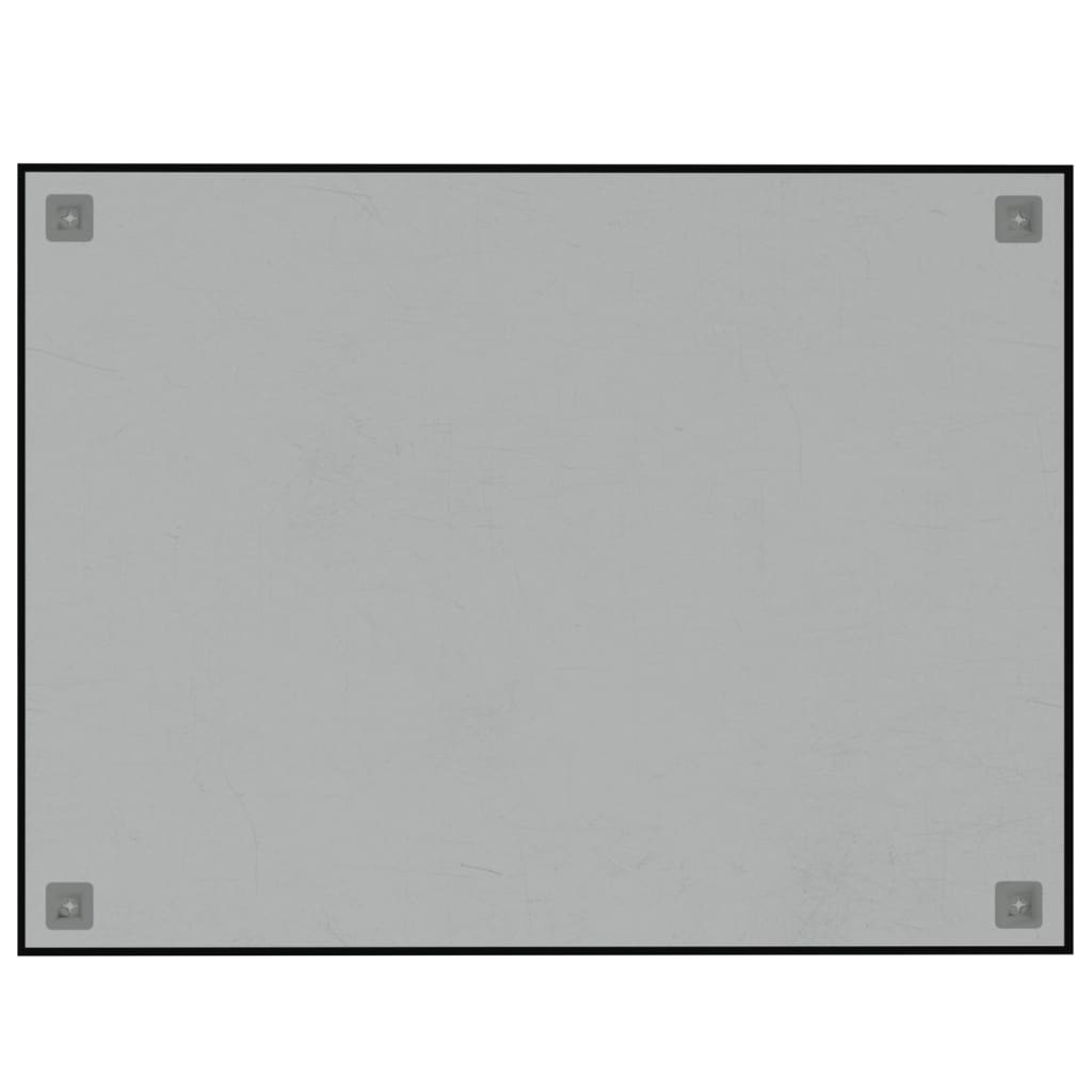 vidaXL seina magnettahvel, must, 80x60 cm   karastatud klaas