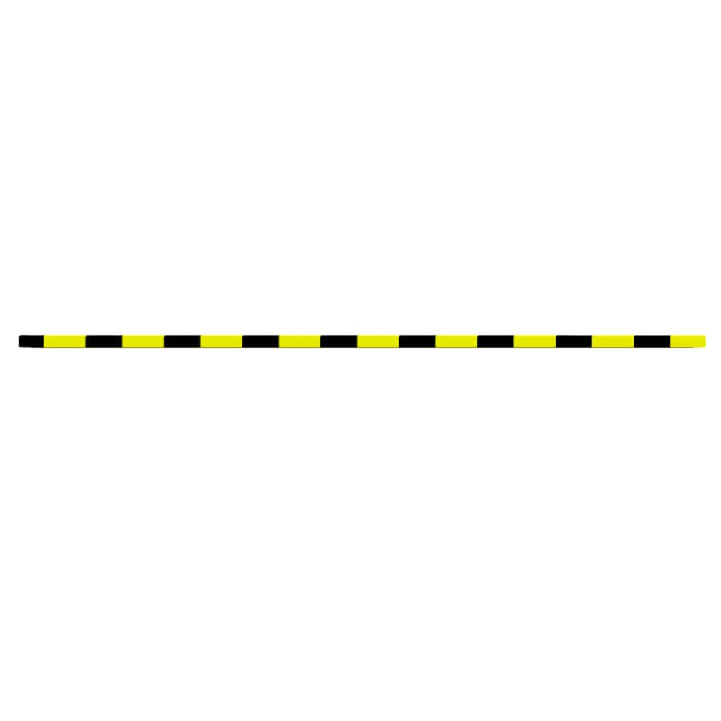 vidaXl nurgakaitse, kollane ja must, 6 x 2 x 101,5 cm, PU
