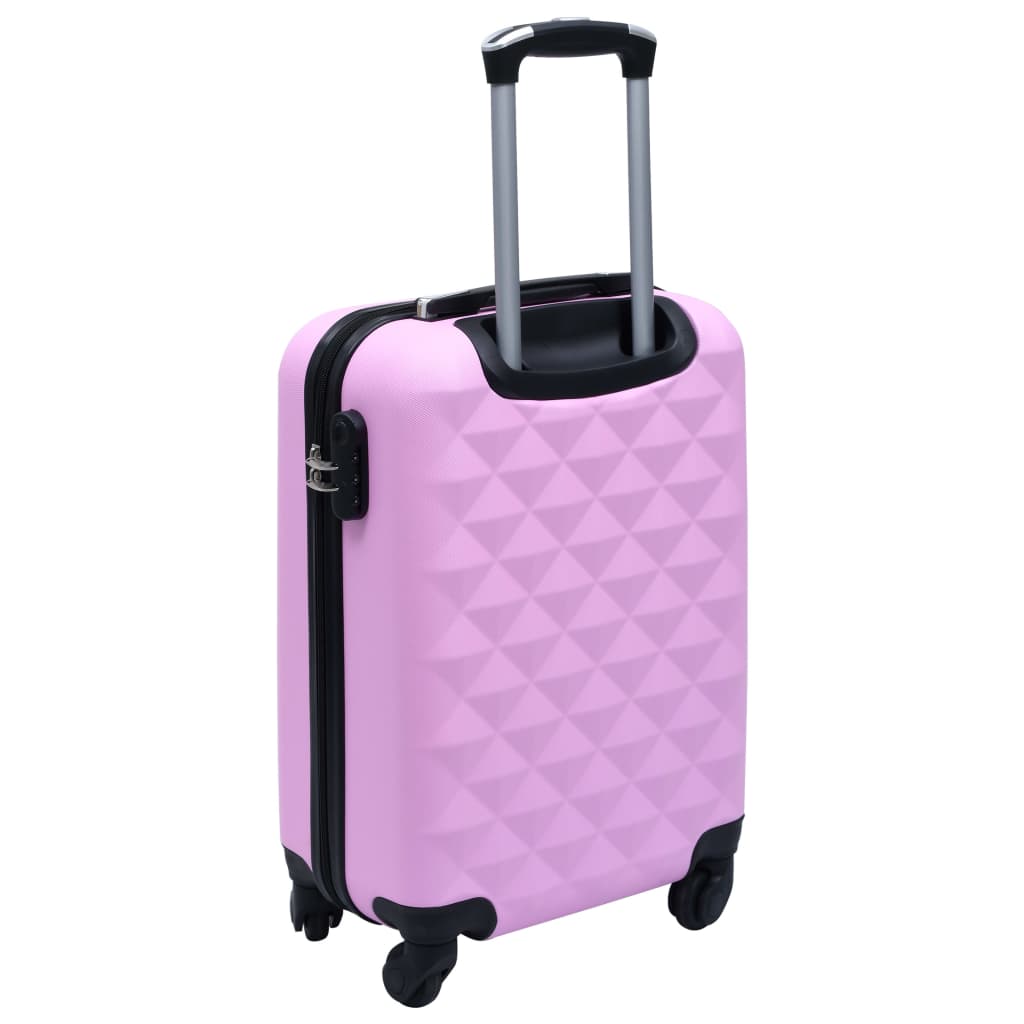 vidaXL kõvakattega kohver roosa ABS