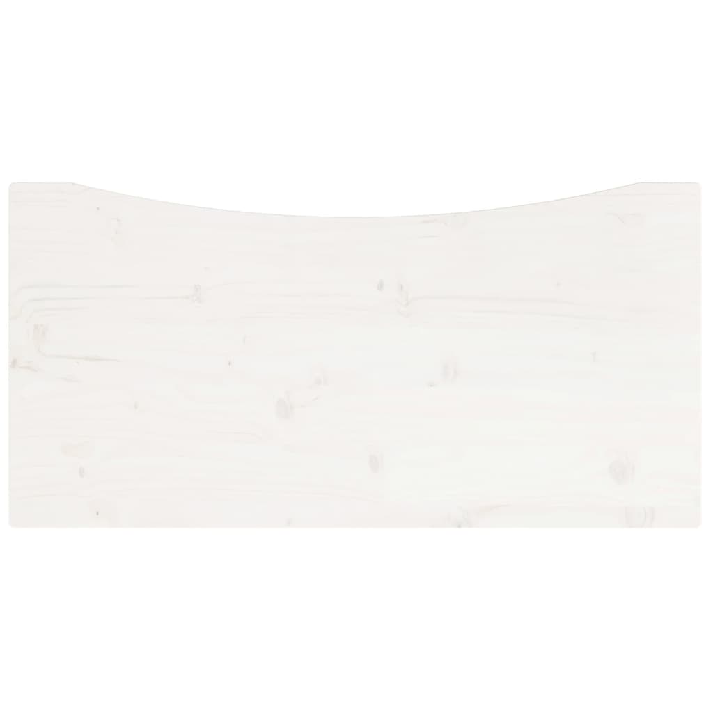 vidaXL kirjutuslaua plaat, valge, 80 x 40 x 2,5 cm, männipuit