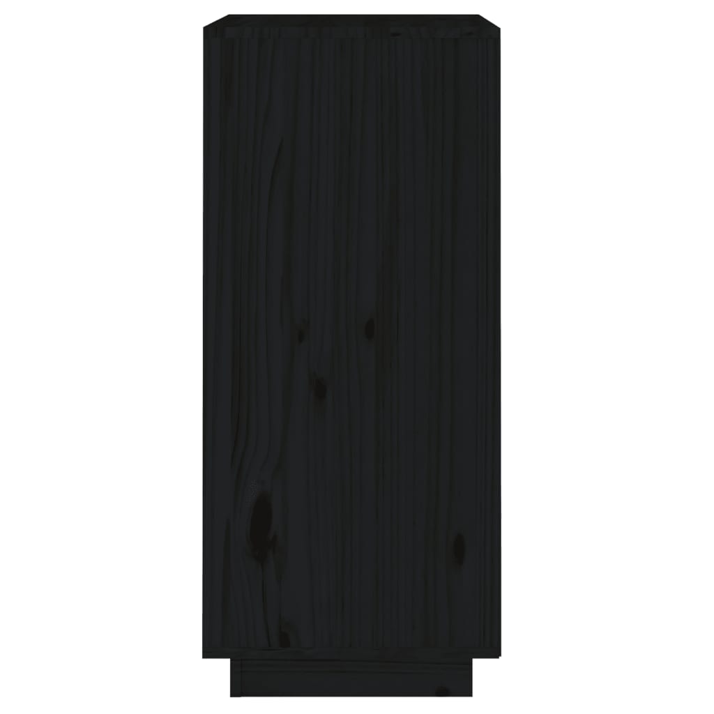 vidaXL puhvetkapp, must, 38 x 35 x 80 cm, toekas männipuit
