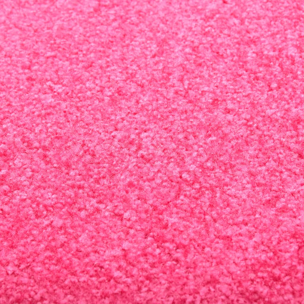 vidaXL uksematt pestav, roosa, 90 x 120 cm
