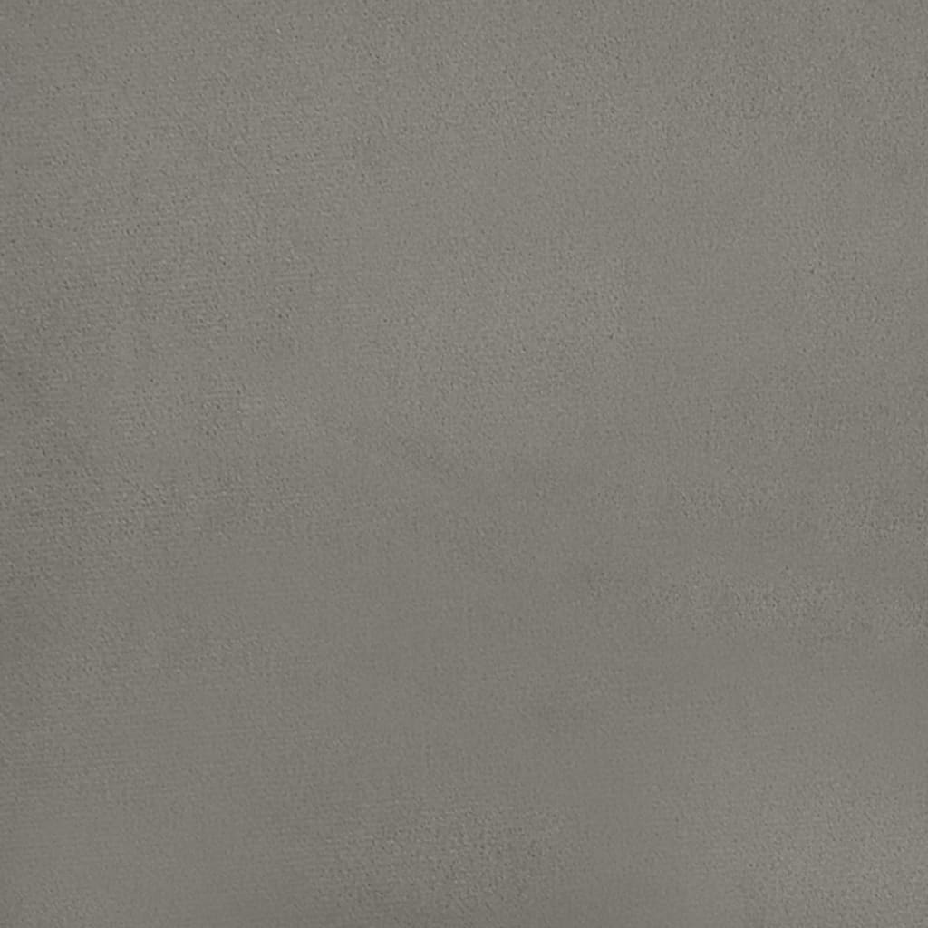 vidaXL vedrumadrats, helehall, 180x200x20 cm, samet