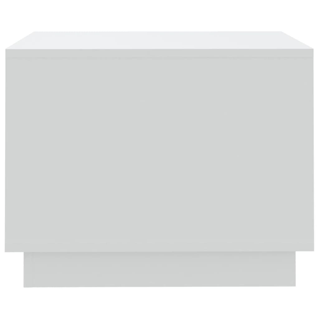 vidaXL kohvilaud, valge, 55 x 55 x 43 cm, puitlaastplaat