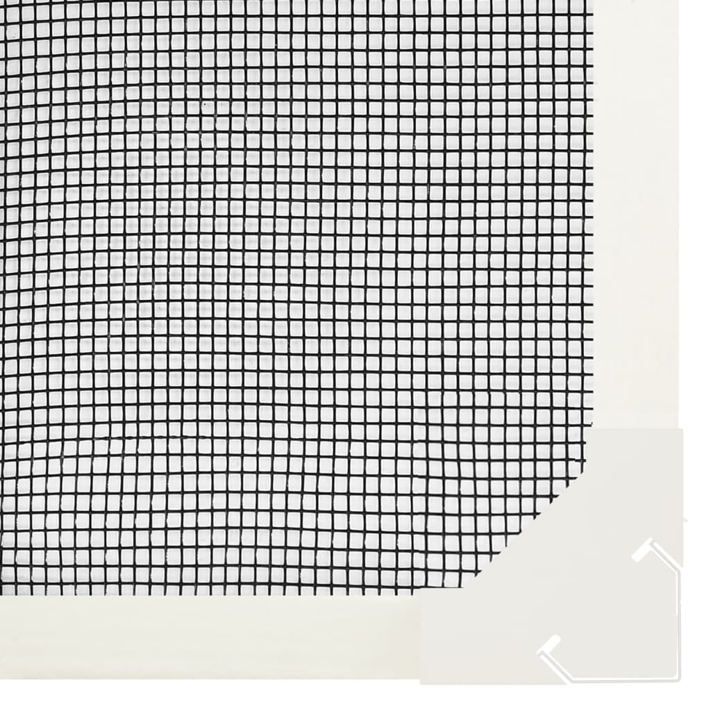 vidaXL magnetiga putukavõrk aknale, valge, 100x120 cm